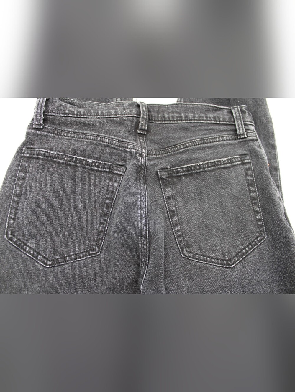 Ultra High Rise Ankle Straight Distressed Black Jeans Size 28 (5/6) - Picture 7 of 7